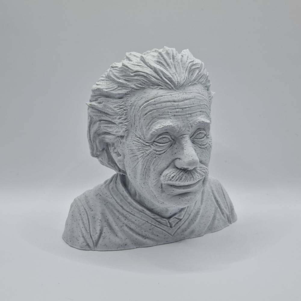 Buste Albert Einstein en couleur marbre