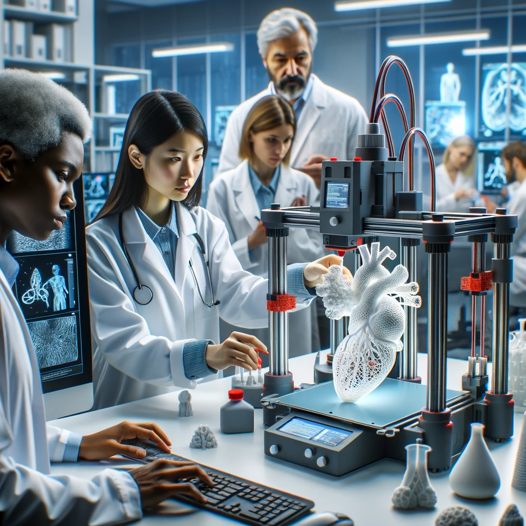 Coeur imprimé en 3D