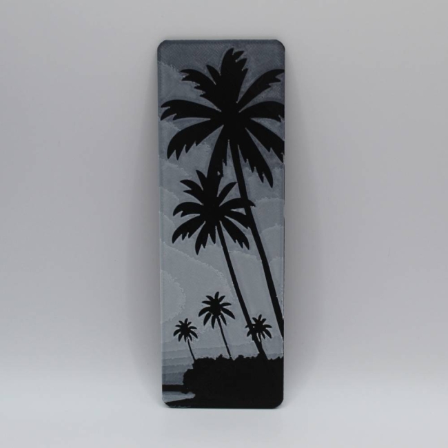 Marque-page – Coucher de soleil sous les palmiers 