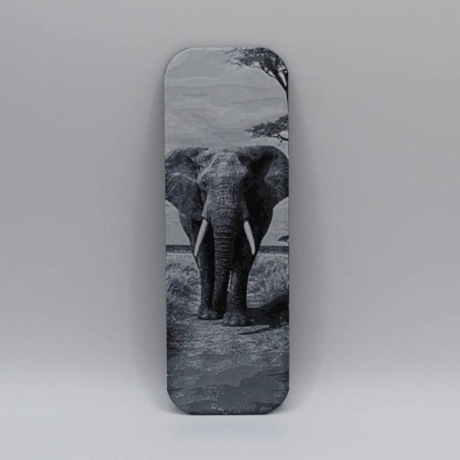 Marque-page – Éléphant dans la savane 